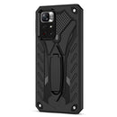 For Xiaomi Redmi Note 11 5G / Poco M4 Pro Shockproof TPU + PC Protective Phone Case with Holder(Black)