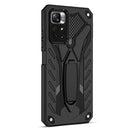 For Xiaomi Redmi Note 11 5G / Poco M4 Pro Shockproof TPU + PC Protective Phone Case with Holder(Black)