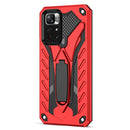 For Xiaomi Redmi Note 11 5G / Poco M4 Pro Shockproof TPU + PC Protective Phone Case with Holder(Red)