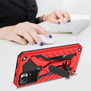 For Xiaomi Redmi Note 11 5G / Poco M4 Pro Shockproof TPU + PC Protective Phone Case with Holder(Red)