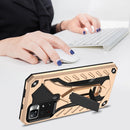For Xiaomi Redmi Note 11 5G / Poco M4 Pro Shockproof TPU + PC Protective Phone Case with Holder(Gold)