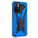 For Xiaomi Redmi Note 11 5G / Poco M4 Pro Shockproof TPU + PC Protective Phone Case with Holder(Blue)