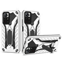 For Xiaomi Redmi Note 11 5G / Poco M4 Pro Shockproof TPU + PC Protective Phone Case with Holder(Silver)