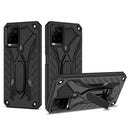 For vivo Y21 / Y21s / Y33s 4G Shockproof TPU + PC Protective Phone Case with Holder(Black)