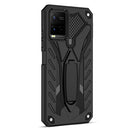 For vivo Y21 / Y21s / Y33s 4G Shockproof TPU + PC Protective Phone Case with Holder(Black)