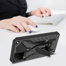 For vivo Y21 / Y21s / Y33s 4G Shockproof TPU + PC Protective Phone Case with Holder(Black)
