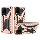 For vivo Y21 / Y21s / Y33s 4G Shockproof TPU + PC Protective Phone Case with Holder(Rose Gold)