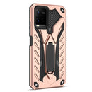 For vivo Y21 / Y21s / Y33s 4G Shockproof TPU + PC Protective Phone Case with Holder(Rose Gold)