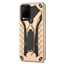 For vivo Y21 / Y21s / Y33s 4G Shockproof TPU + PC Protective Phone Case with Holder(Gold)
