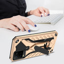 For vivo Y21 / Y21s / Y33s 4G Shockproof TPU + PC Protective Phone Case with Holder(Gold)