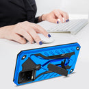 For vivo Y21 / Y21s / Y33s 4G Shockproof TPU + PC Protective Phone Case with Holder(Blue)