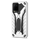 For vivo Y21 / Y21s / Y33s 4G Shockproof TPU + PC Protective Phone Case with Holder(Silver)