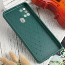 For Samsung Galaxy A21s Litchi Texture Sliding Camshield TPU Phone Case(Dark Green)