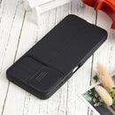 For Samsung Galaxy A22 5G Litchi Texture Sliding Camshield TPU Phone Case(Black)