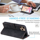 Skin Feel Anti-theft Brush Horizontal Flip Leather Phone Case For iPhone 12 / 12 Pro(Black)