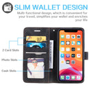 Skin Feel Anti-theft Brush Horizontal Flip Leather Phone Case For iPhone 12 / 12 Pro(Black)