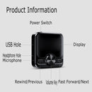 M9 AI Intelligent High-definition Noise Reduction Voice Control Recorder Ebook Bluetooth MP3 Player, Capacity:32GB(Black)