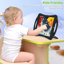 Cute Cat King Kids Shockproof EVA Protective Case with Holder & Shoulder Strap & Handle For iPad 10.2 2019 / 2020 / 2021 / Pro 10.5(Black Green)