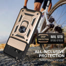 For Google Pixel 6 Pro Sliding Camera Cover Design TPU+PC Phone Protective Case(Gold)