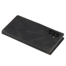For Samsung Galaxy A13 5G Three-color Stitching Calf Texture Horizontal Flip Phone Leather Case with Holder & Card Slots & Wallet(Black)