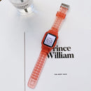 Jelly Gradient Transparent TPU Strap Watch Band For Apple Watch Series 7 41mm / 6&SE&5&4 40mm / 3&2&1 38mm(5)