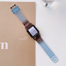 Jelly Gradient Transparent TPU Strap Watch Band For Apple Watch Series 7 41mm / 6&SE&5&4 40mm / 3&2&1 38mm(7)