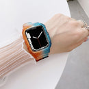 Jelly Gradient Transparent TPU Strap Watch Band For Apple Watch Series 7 41mm / 6&SE&5&4 40mm / 3&2&1 38mm(6)