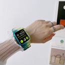 Jelly Gradient Transparent TPU Strap Watch Band For Apple Watch Series 7 45mm / 6&SE&5&4 44mm / 3&2&1 42mm(1)