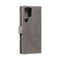 For Samsung Galaxy S22 Ultra 5G Totem Flower Embossed Horizontal Flip Phone Leather Case with Holder & Card Slots & Wallet(Grey)