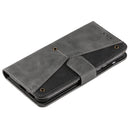 For Samsung Galaxy S22+ 5G Stitching Calf Texture Horizontal Flip Phone Leather Case with Holder & Card Slots & Wallet(Grey)