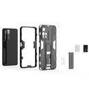 For Xiaomi Redmi Note 11 Pro Supersonic PC + TPU Shock-proof Phone Case with Holder(Black)