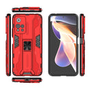 For Xiaomi Redmi Note 11 Pro Supersonic PC + TPU Shock-proof Phone Case with Holder(Red)