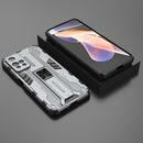For Xiaomi Redmi Note 11 Pro Supersonic PC + TPU Shock-proof Phone Case with Holder(Grey)