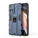 For Xiaomi Redmi Note 11 Pro Supersonic PC + TPU Shock-proof Phone Case with Holder(Blue)