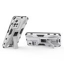 For Xiaomi Redmi Note 11 Pro Supersonic PC + TPU Shock-proof Phone Case with Holder(Silver)