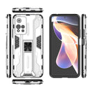 For Xiaomi Redmi Note 11 Pro Supersonic PC + TPU Shock-proof Phone Case with Holder(Silver)