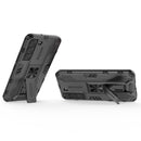 For Samsung Galaxy S22 5G Supersonic PC + TPU Shock-proof Phone Case with Holder(Black)