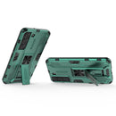 For Samsung Galaxy S22 5G Supersonic PC + TPU Shock-proof Phone Case with Holder(Green)