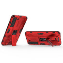 For Samsung Galaxy S22 5G Supersonic PC + TPU Shock-proof Phone Case with Holder(Red)