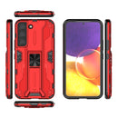 For Samsung Galaxy S22 5G Supersonic PC + TPU Shock-proof Phone Case with Holder(Red)