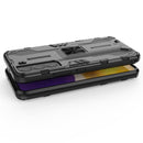 For Samsung Galaxy S22 5G Supersonic PC + TPU Shock-proof Phone Case with Holder(Blue)