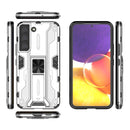 For Samsung Galaxy S22 5G Supersonic PC + TPU Shock-proof Phone Case with Holder(Silver)