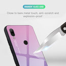 For Huawei Y7 (2019) / / Y7 Prime (2019) Gradient Color Glass Case(Light Purple)