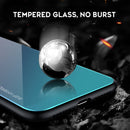 For Huawei Y7 (2019) / / Y7 Prime (2019) Gradient Color Glass Case(Light Purple)
