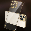 Electroplating Matte PC Phone Case For iPhone 13 Pro Max(Gold)