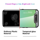For Galaxy A80 Gradient Color Glass Case(Yellow)