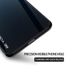 For Galaxy A80 Gradient Color Glass Case(Blue)