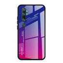For Xiaomi Mi CC9 Pro Gradient Color Glass Case(Red Blue)