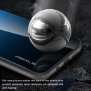 For Xiaomi Mi CC9 Pro Gradient Color Glass Case(Red Blue)