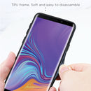 For Galaxy A9 (2018) Gradient Color Glass Case(Purple)